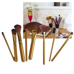 Pincel Kit 8 Peças Maquiagem Profissional Make Up