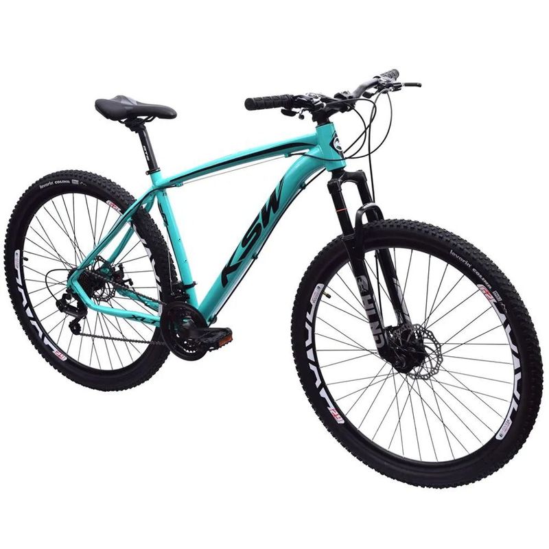 Bicicleta Ksw Ltx Disc H T17 Aro 29 Susp. Dianteira 24 Marchas - Azul