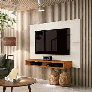 Painel Para Tv Até 43" Florença 120cm Offwhite/cedro