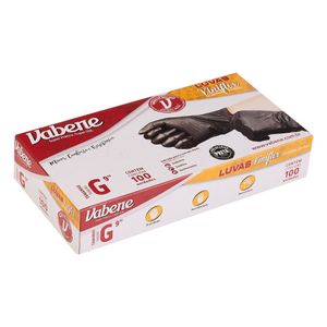 Luva Vinilflex Vabene Preta Tamanho P