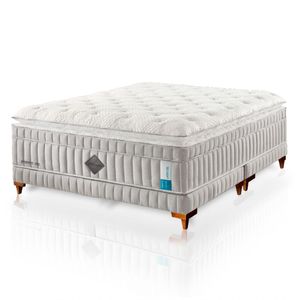 Colchão De Látex Híbrido Qgel Com Cobre Box Solteiro King 96x203cm