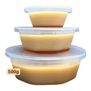 Forma De Pudim Plástico Grande C/ Tampa 500Ml 12Un