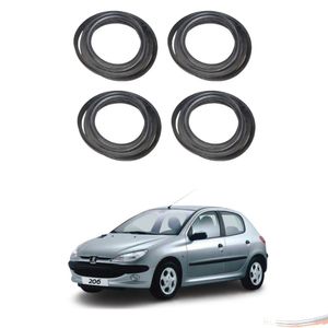 Kit Borrachas De Porta Linha Premium Peugeot 206 207 4pts - Un / 4
