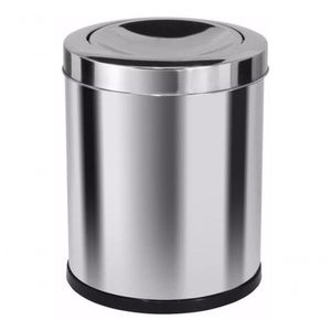 Cesto De Lixo Em Inox 13 Litros Com Tampa Vai E Vem Home