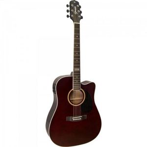 Violão Giannini Gf1D Ceq Aço Translucent Dark Wine Dark Wine Giannini