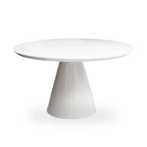Mesa de Jantar Cone 90cm Laqueada Branco