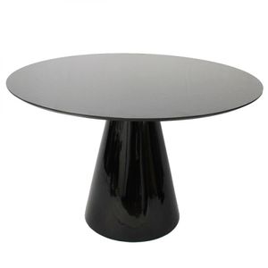 Mesa de Jantar Cone 70cm Laqueada Preto