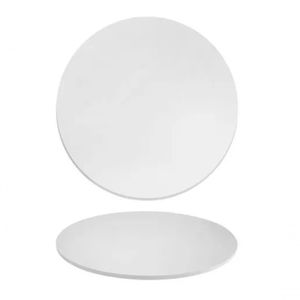 Tampo Em Mdf 18mm Redondo 120 Cm - Laqueada Cor Branco