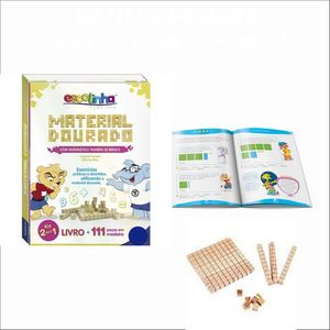 Material Dourado Individual 111 Peças + Livro De Atividades
