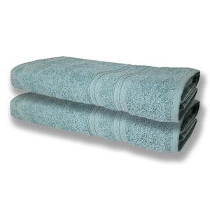 2 Toalhas Super Felpudas Grande E Grossa Algodão 80x150 Verde Claro