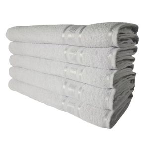 5 Toalhas Super Gigante Grossa Abraça O Corpão 80x180 Egito Branco