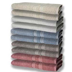 10 Toalhas Grande 2 Rosê 2 Cinza 2 Azul 2 Branco 2 Bege