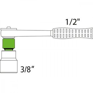 Adaptador Em Aço Cromo Vanádio - Encaixe 1/2" F X 3/4" M