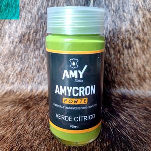 Amycron 90ml Verde BandeiraTinta para Couro