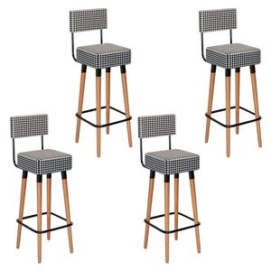 Kit 4 Banquetas Barcelona Cor Cardan - Speciale Home Cardan