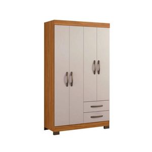 Guarda Roupa Solteiro 4 Portas 2 Gavetas Nt5005 Notável