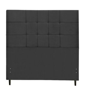 Cabeceira Casal Queen Jbe Barcelona 164cm Preta Box 158cm