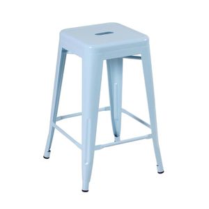 Banqueta Média Iron Tolix 61 Cm Azul Light Azul-light