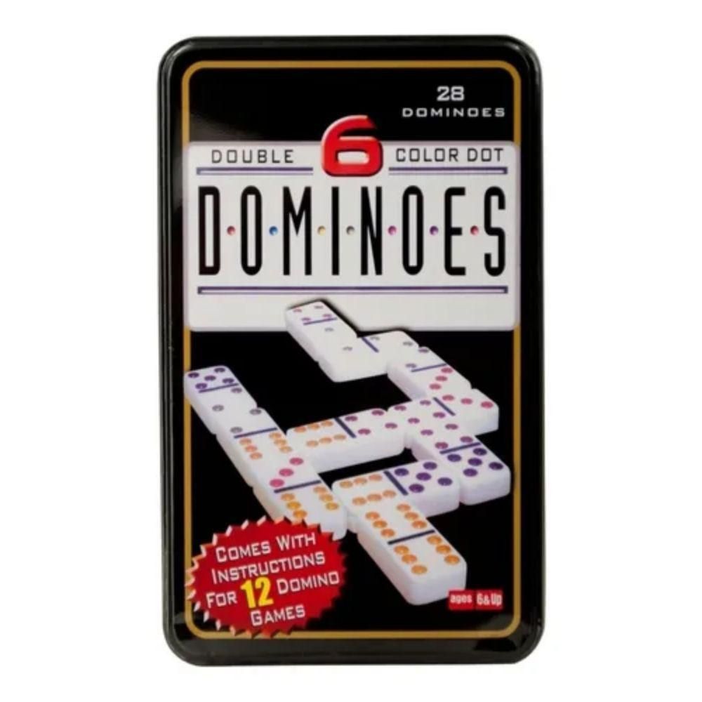 Jogo de Domino lata 28 pecas 2 a 4 jogadores