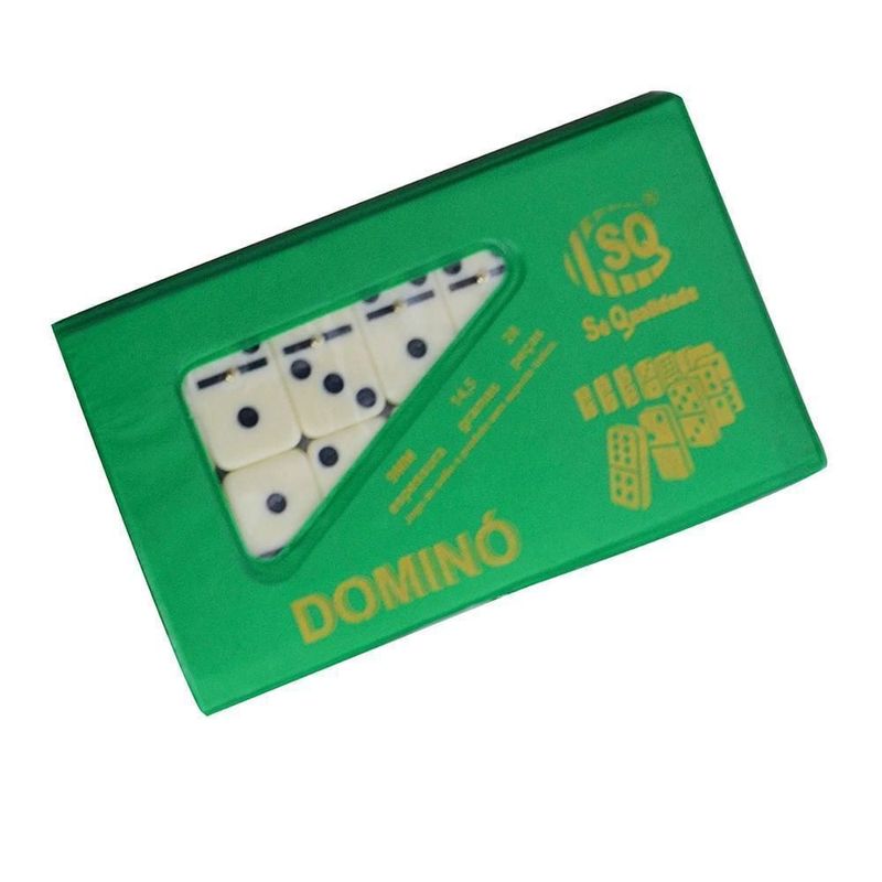 Jogo Domino de Osso Profissional Com Estojo de Madeira 28 Peças