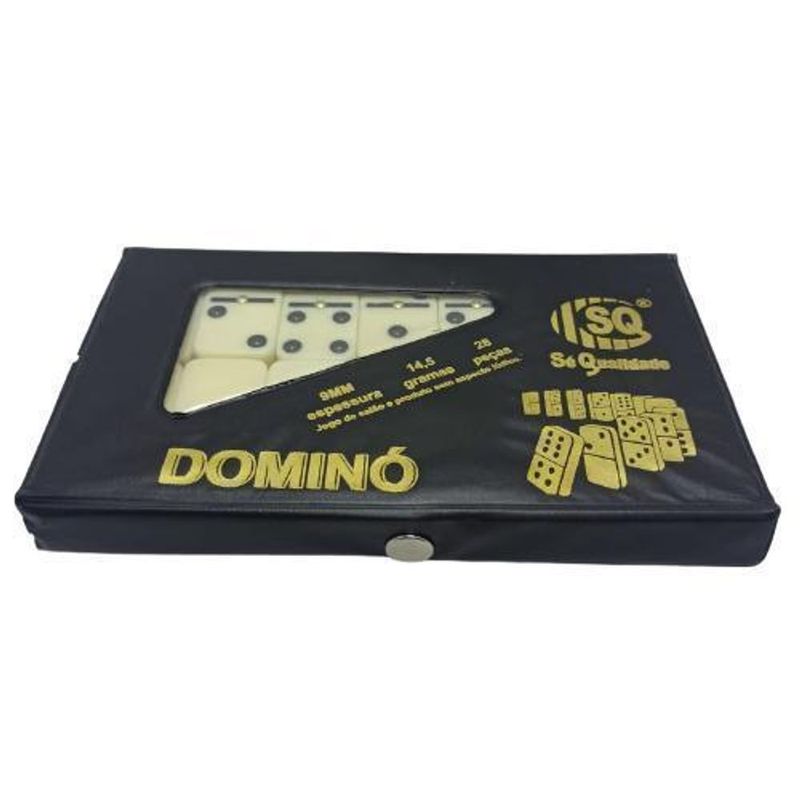 Jogo Dominó Osso 28 Peças Útil Bazar 1,5x9x15cm RF2191 - freitasvarejo