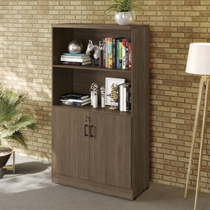 Armário Estante 2 Portas Com Chave Versatile Munique 91cm