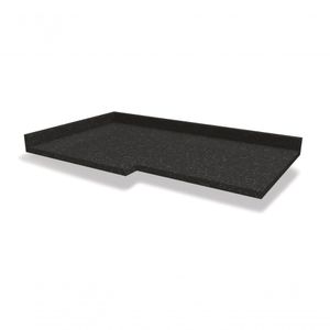Tampo Para Balcão De Canto Kappesberg Preto Brilho 98cm X 59cm
