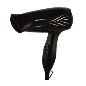 Secador De Cabelo Britânia Travel 2 Velocidades Preto Bivolt