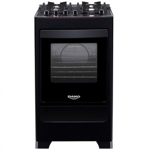Fogao Dako Supreme Glass 4 Bocas Preto Bvolt