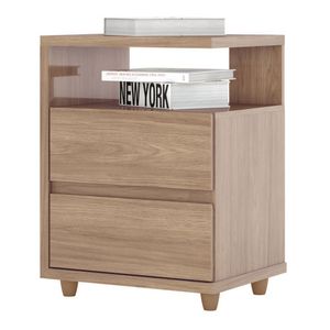 Mesa De Cabeceira Campeche 2 Gavetas Henn D07-10 Jequitibá