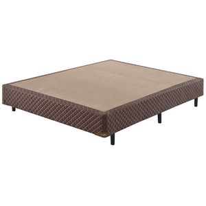 Base Box Casal Sommier 138x188cm Ecoflex Marrom
