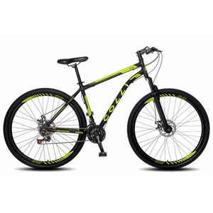 Bicicleta Athena Aro 29 Aço 21v Suspensão Dianteira Freio Mecânico Preto/amarelo Neon