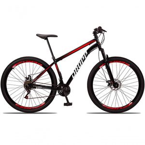 Bicicleta 29 Dropp Sport Aço 21M Preto+vermelho