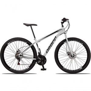 Bicicleta 29 Aço 21 Marchas Freio A Disco Branco+preto