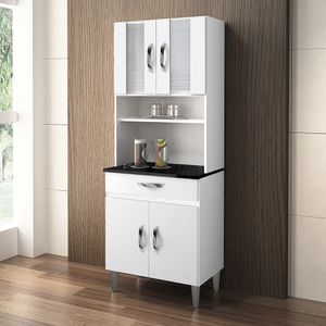 Armário De Cozinha 4 Portas 1 Gaveta Ventura Chf Branco