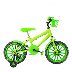 Bicicleta Infantil Masculina Aro 16 Nylon Cor Verde Claro