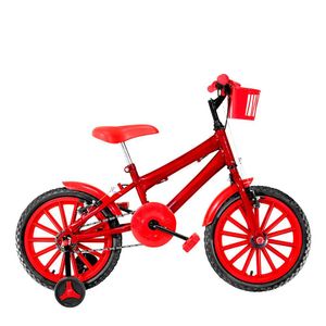 Bicicleta Infantil Masculina Aro 16 Nylon Cor Vermelha