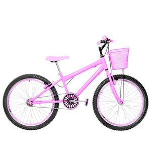 Bicicleta Feminina Aro 24 Aero Cor Rosa