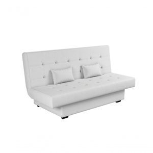 Sofá Cama Casal 3 Lugares Laila - Branco Korino