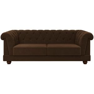 Sofa 3 Lugares 220 Cm Ponteio Veludo Sl 942 Moll Sl 942