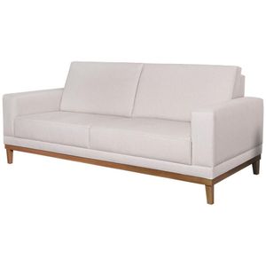 Sofa 3 Lugares 180 Cm Crons Linho Bege Vazzano Bege
