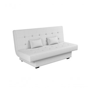 Sofá Cama Casal 3 Lugares Laila - Branco Korino