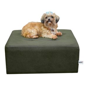 Cama Box Para Cachorro E Pet Quadrado Cinza Light