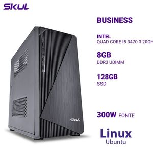 Computador B500 Quad Core I5 3470 3.20Ghz Mem 8Gb Ddr3 Ssd 128Gb Fonte 300W Pfc Ativo