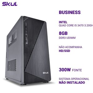 Computador B500 Quad Core I5 3470 3.20Ghz Memória 8Gb Ddr3 Sem Hd/Ssd Fonte 300W Pfc Ativo