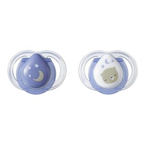 Chupeta Newborn Noite 2 Und 0-2 M Tt009 Azul