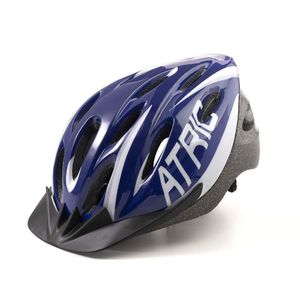 Capacete Bicicleta Mtb 2.0 Azul E Branco Led Sinalizador G