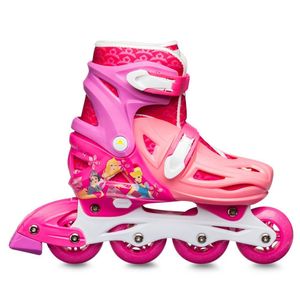 Patins Inline Ajustável Tam 35-38 Princesas Disney Multikids - Br1157 Rosa