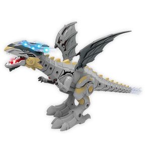 Jurassic Fun Metal Dragon Cinza Com Luz E Som Multikids - Br1673 Cinza