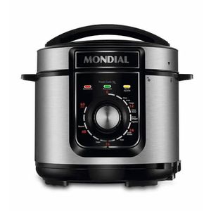 Panela De Pressão Elétrica Mondial Pratic Cook 5L Premium Preto/Inox Pe-48-5L Voltagem: 220V